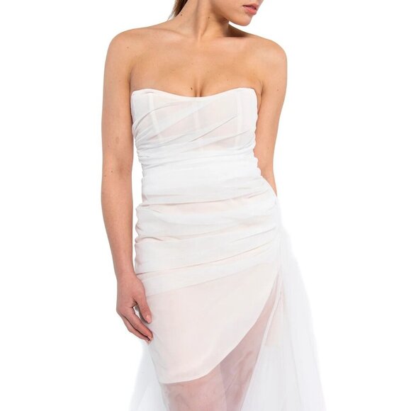 The Bar Cleo Gown in Blanc 4 New Womens Wedding Maxi Dress - Picture 12 of 15
